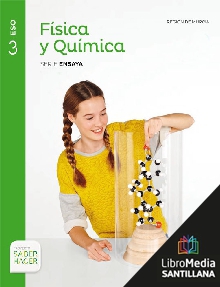 Book cover LM PLAT Alumno Física y Química Ensaya 3 ESO Región de Murcia Saber Hacer