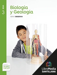 Book cover LM PLAT Alumno Biología y Geología 3 ESO Saber Hacer Zubia