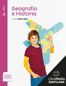 Book cover LM PLAT Alumno Geografía e Historia 4 ESO Saber Hacer Zubia