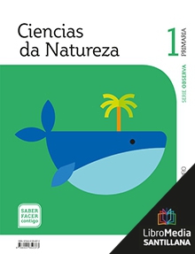 Book cover LM PLAT Alumno Ciencias Naturais Observa 1 Primaria Saber Facer Contigo Obradoiro