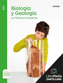 Book cover LM PLAT Alumno Biología y Geología La Tierra y el universo Avanza Saber Hacer