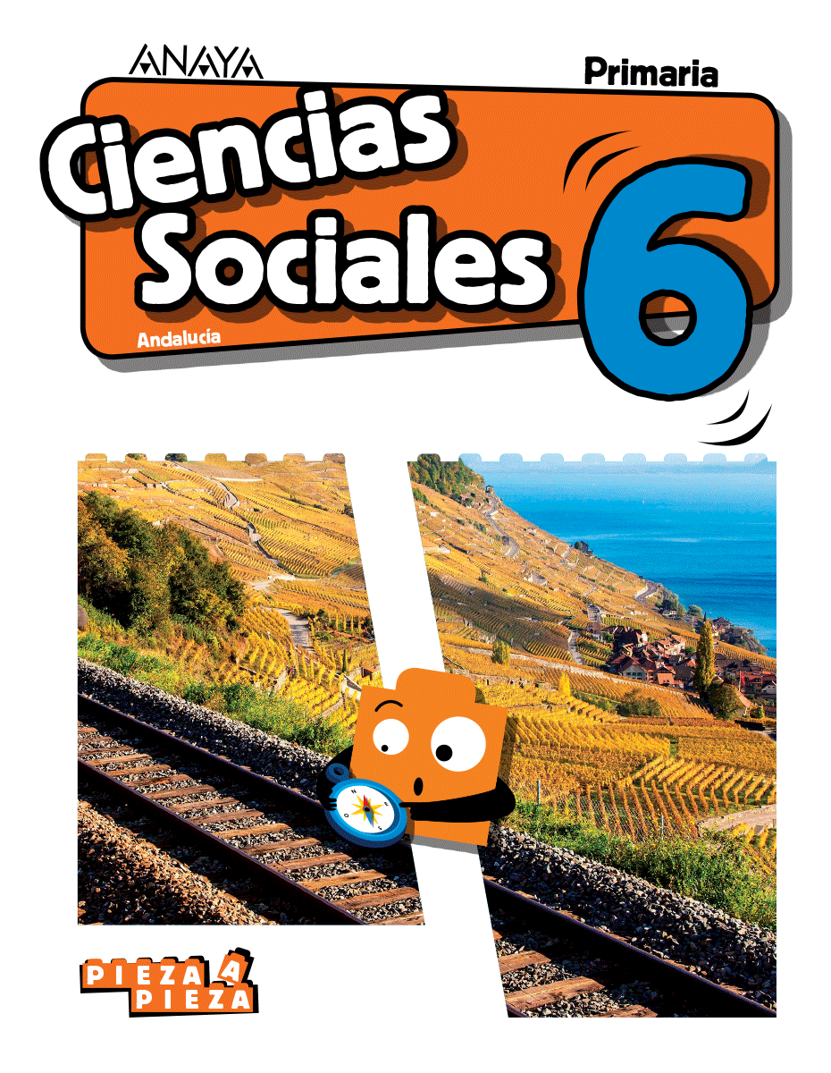 Book cover Ciencias Sociales 6. + In focus. Primaria. Anaya + Digital - Andalucía