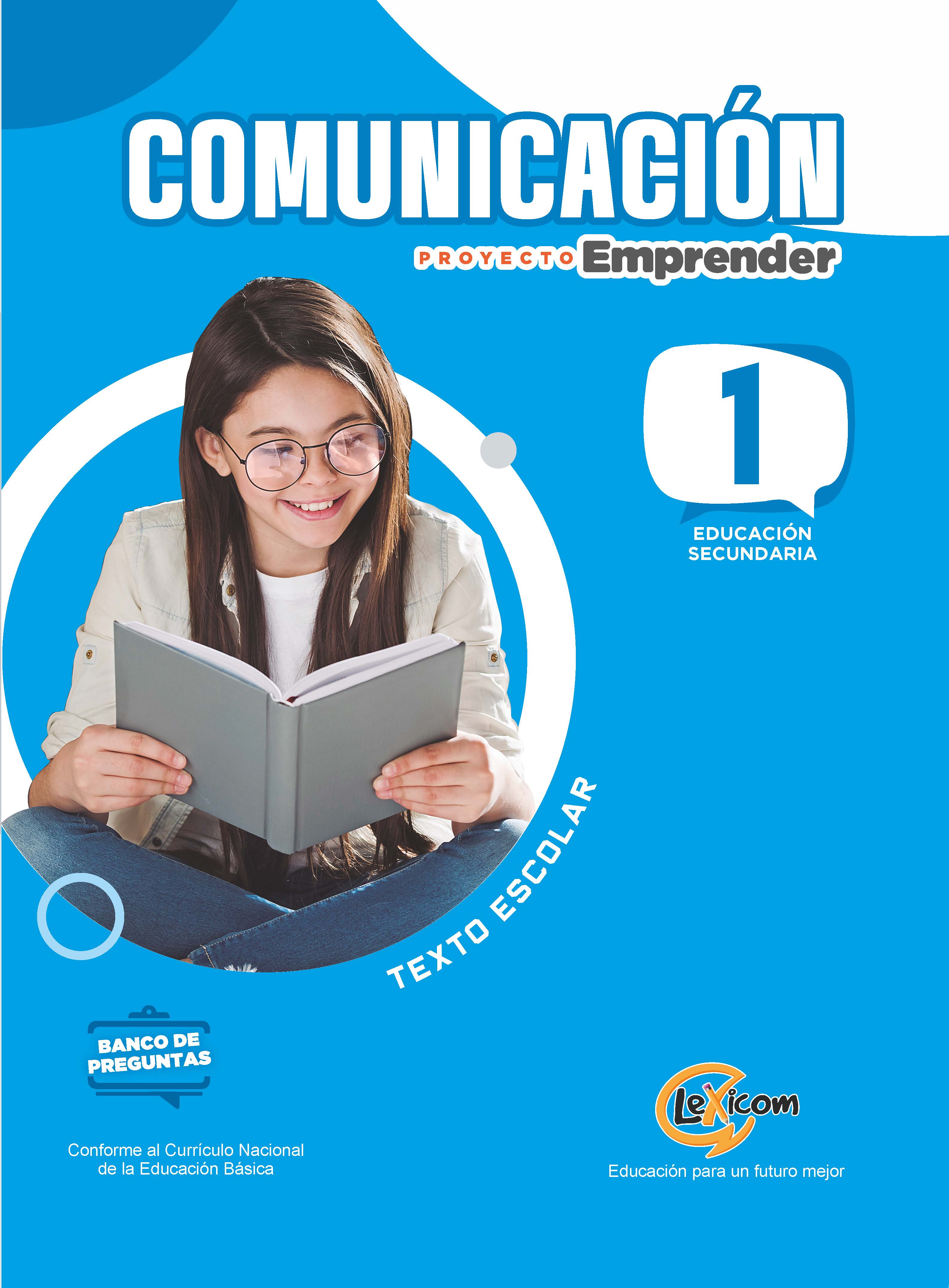 Book cover Comunicación 1, educación secundaria