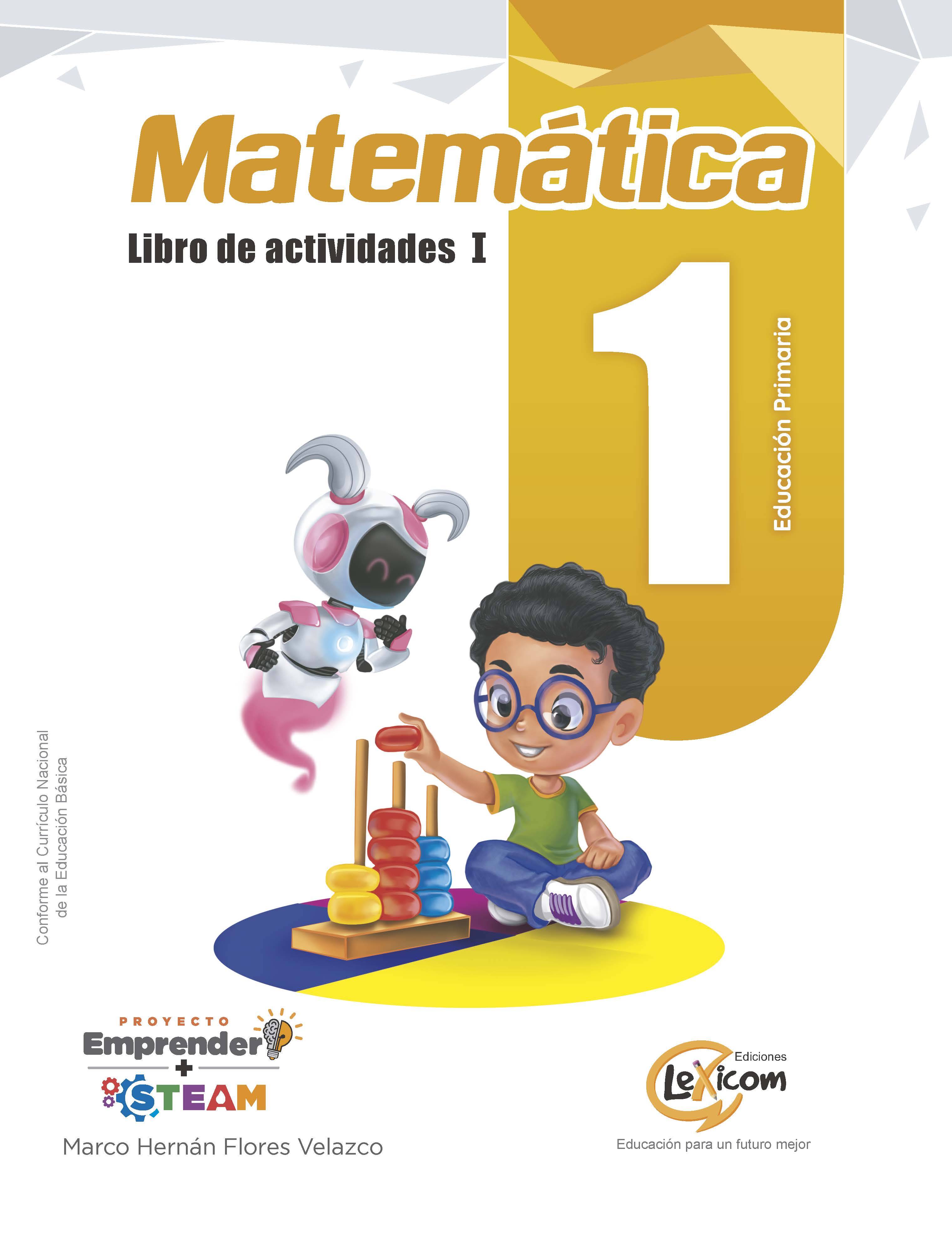 Book cover Matemática 1, educación primaria
