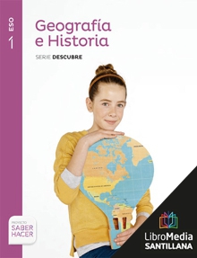 Book cover LM PLAT Alumno Geografía e Historia Descubre 1 ESO Saber Hacer Zubia