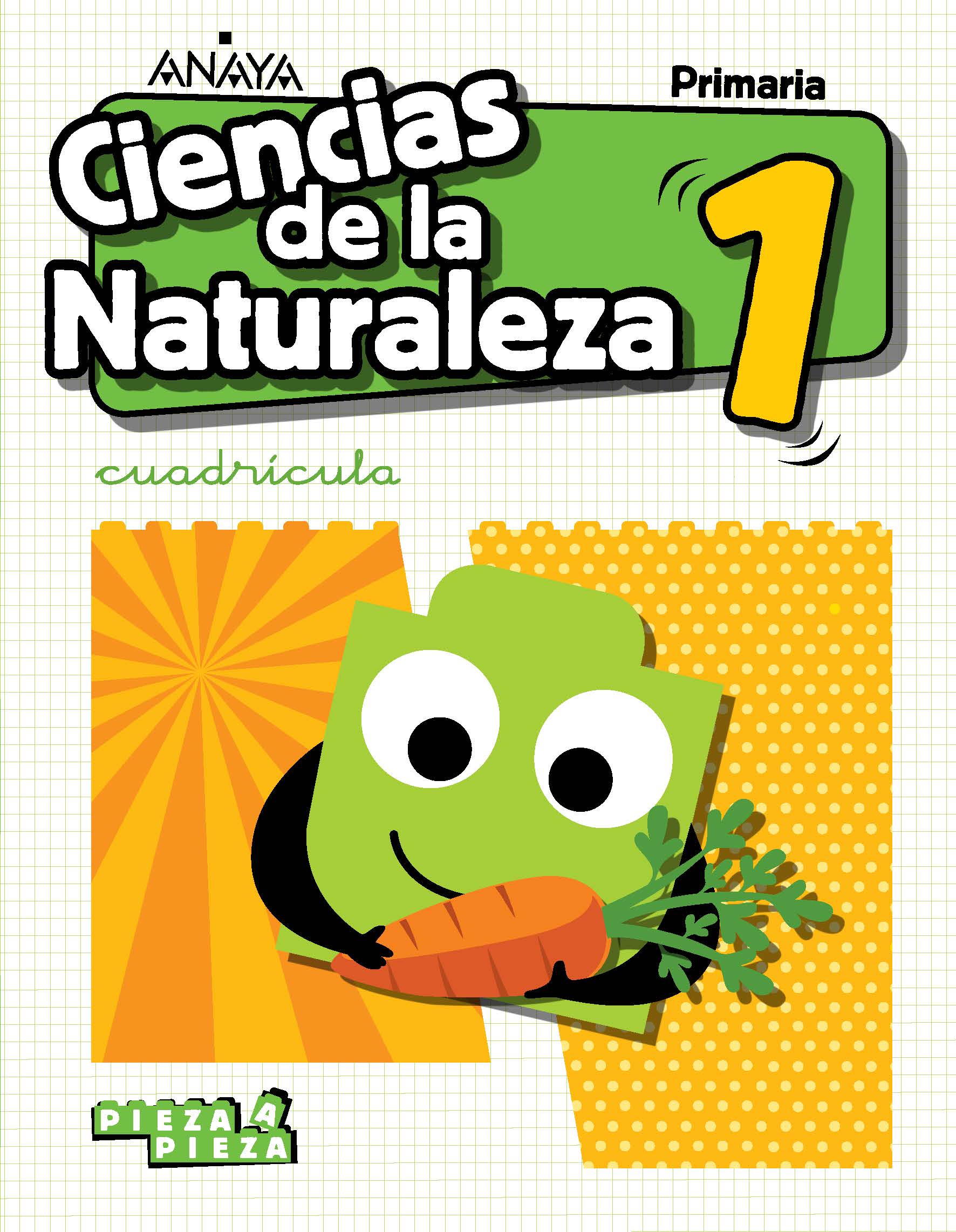 Book cover Ciencias de la Naturaleza 1. Cuadrícula. + In focus. Primaria. Profesorado. Anaya + Digital