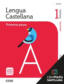 Book cover LM PLAT Alumno Lengua Castellana Primeros Pasos 1 Primaria Saber Hacer Contigo Grazalema