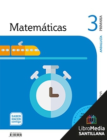 Book cover LM PLAT Alumno Matemáticas 3 Primaria Saber Hacer Contigo Grazalema