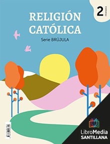 Book cover LM PLAT Alumno Religión Católica Brújula 2 Primaria