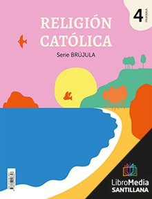 Book cover LM PLAT Alumno Religión Católica Brújula 4 Primaria