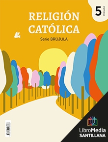 Book cover LM PLAT Alumno Religión Católica Brújula 5 Primaria