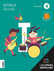 Book cover LM PLAT Alumne Música Acords 4 Primària Grup Promotor