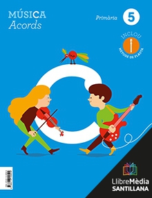 Book cover LM PLAT Alumne Música Acords 5 Primària Grup Promotor