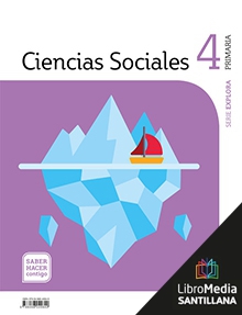 Book cover LM PLAT Alumno Ciencias Sociales Castilla la Mancha 4 Primaria Saber Hacer Contigo