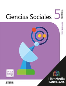 Book cover LM PLAT Alumno Ciencias Sociales Castilla la Mancha 5 Primaria Saber Hacer Contigo