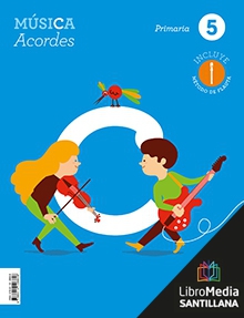 Book cover LM PLAT Alumno Música Acordes 5 Primaria