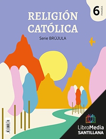 Book cover LM PLAT Alumno Religión Católica Brújula 6 Primaria