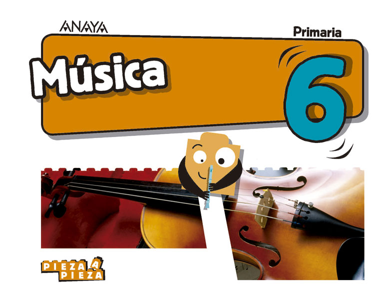 Book cover Música 6. Primaria. Anaya + Digital.