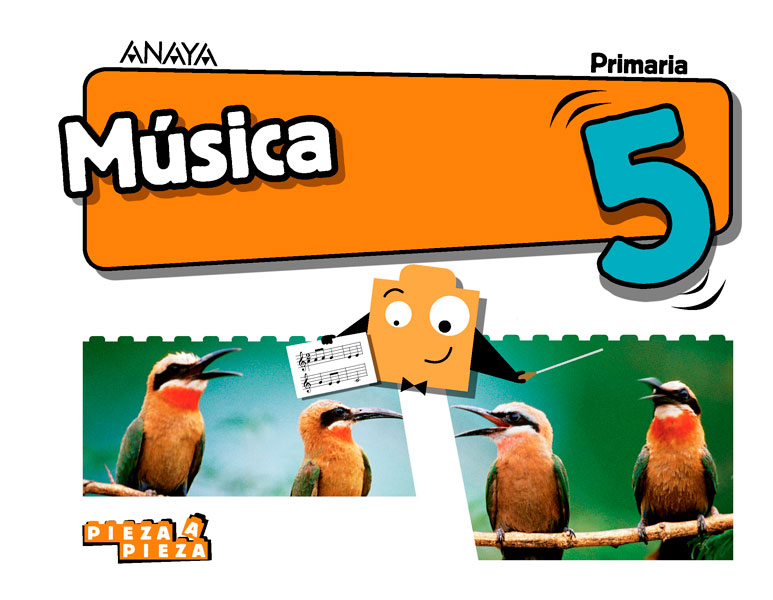 Book cover Música 5. Primaria. Anaya + Digital.