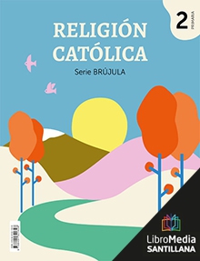 Book cover LM PLAT Alumno Religión Católica Brújula 2 Primaria Grazalema