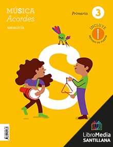 Book cover LM PLAT Alumno Música Acordes 3 Primaria Grazalema