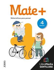 Book cover LM PLAT Alumno Mate + 4 Primaria Grazalema