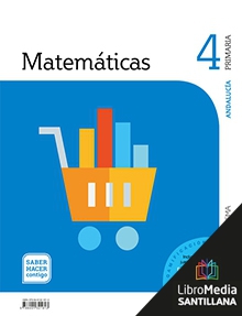 Book cover LM PLAT Alumno Matemáticas 4 Primaria Saber Hacer Contigo Grazalema