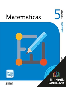 Book cover LM PLAT Alumno Matemáticas 5 Primaria Saber Hacer Contigo Grazalema