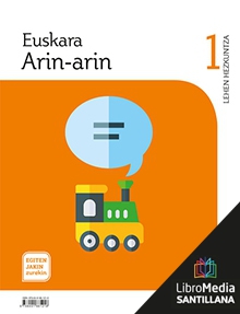 Book cover LM PLAT Ikaslea Euskara Arin-arin 1 Lehen Hezkuntza Egiten Jakin Zurekin Zubia