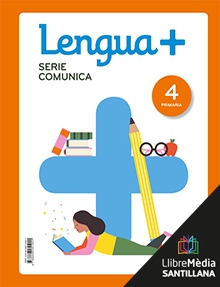 Book cover LM PLAT Alumno Lengua + Serie Comunica 4 Primaria