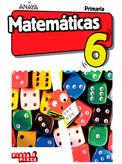 Book cover Matemáticas 6. Primaria. Anaya + Digital.