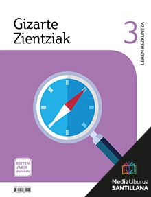 Book cover LM PLAT Ikaslea Gizarte Zientziak 3 Lehen Hezkuntza Egiten Jakin Zurekin Zubia