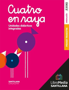 Book cover LM PLAT Alumno Cuatro en raya Trimestre 1 2 Primaria Grazalema