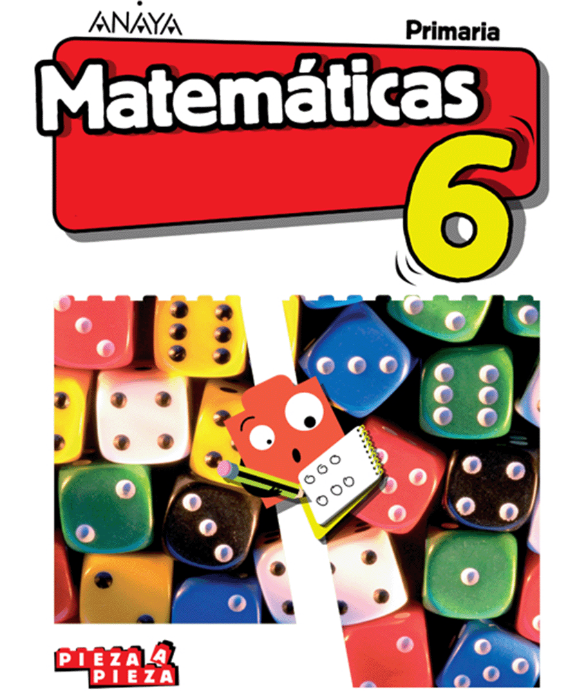 Book cover Matemáticas 6. Primaria. Anaya + Digital.