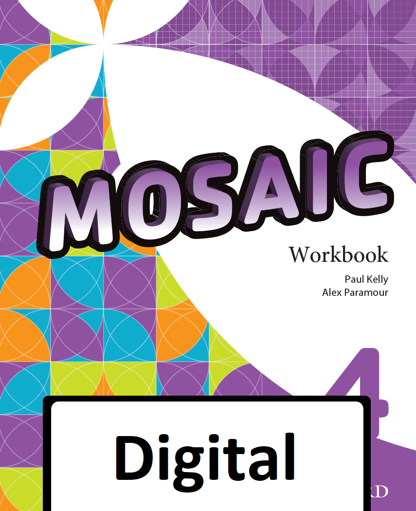 Book cover Mosaic 4. Digital Workbook