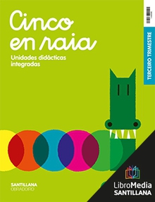 Book cover LM PLAT Alumno Cinco en raia Trimestre 3 1 Primaria Obradoiro