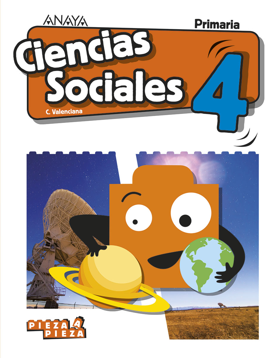 Book cover Ciencias Sociales 4. Primaria. Anaya + Digital.