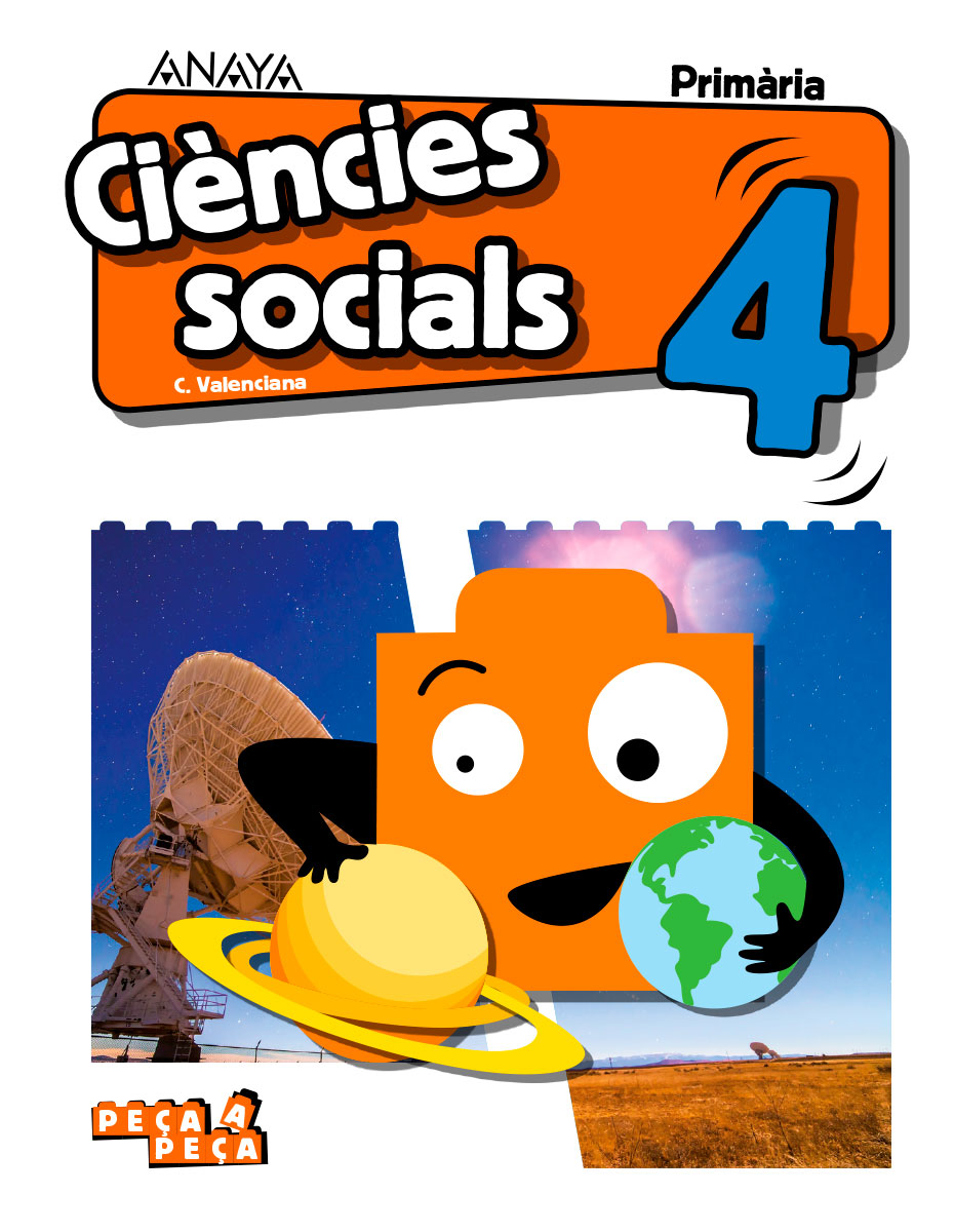 Book cover Ciències Socials 4. Primària. Anaya + Digital.