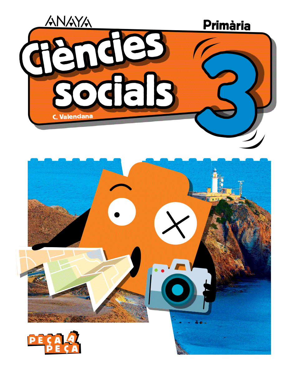 Book cover Ciències socials 3. Primària. Anaya + Digital.