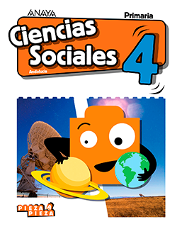 Book cover Ciencias Sociales 4. Primaria.  Anaya + Digital.