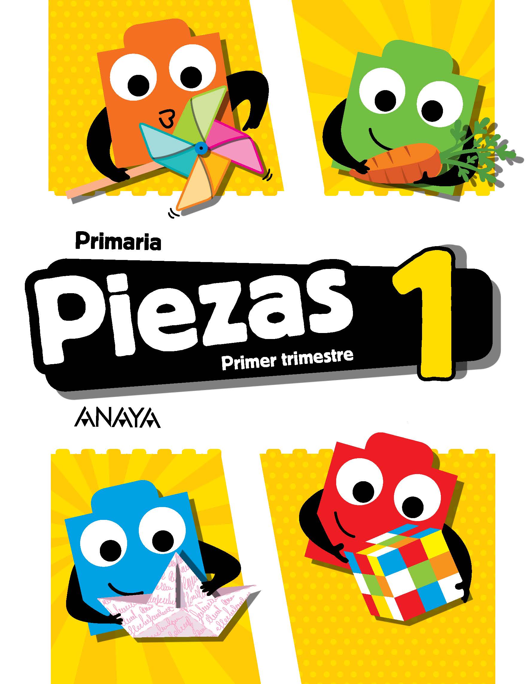 Book cover Piezas 1. Primer trimestre. Primaria. Anaya + Digital.