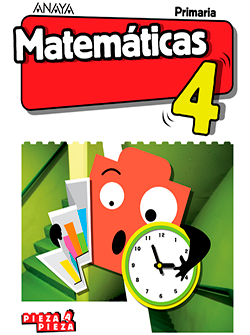 Book cover Matemáticas 4. Primaria. Anaya + Digital.