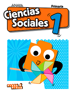 Book cover Ciencias Sociales 1. Primaria. Anaya + Digital.