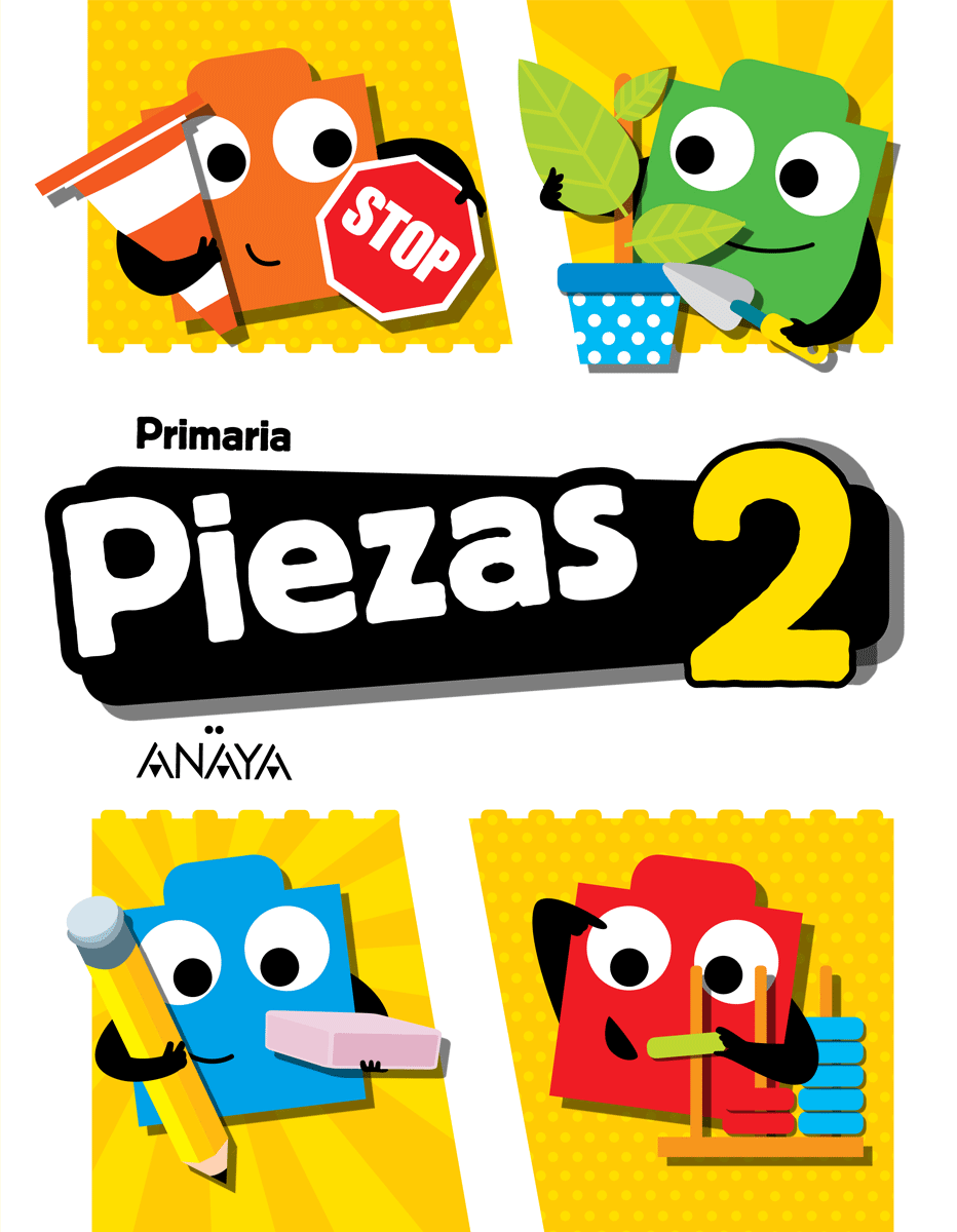 Book cover Piezas 2. Primer trimestre. Primaria. Anaya + Digital.