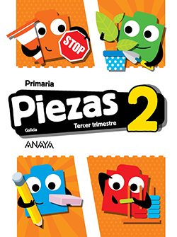 Book cover Piezas 2. Tercer trimestre. Primaria. Anaya + Digital.