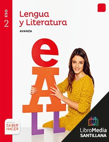 Book cover LM PLAT Alumno Lengua y Literatura Avanza 2 ESO Saber Hacer