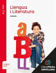 Book cover LM PLAT Alumne Llengua i Literatura Avança 2 ESO Saber Fer Voramar