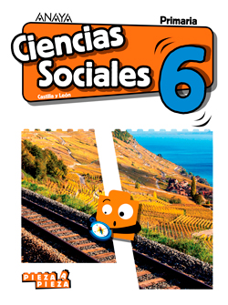 Book cover Ciencias Sociales 6. Primaria. Anaya + Digital.