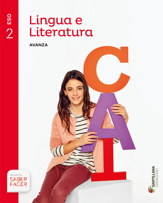 Book cover LDB PLAT Alumno Lingua e Literatura Gall Avanza 2ESO