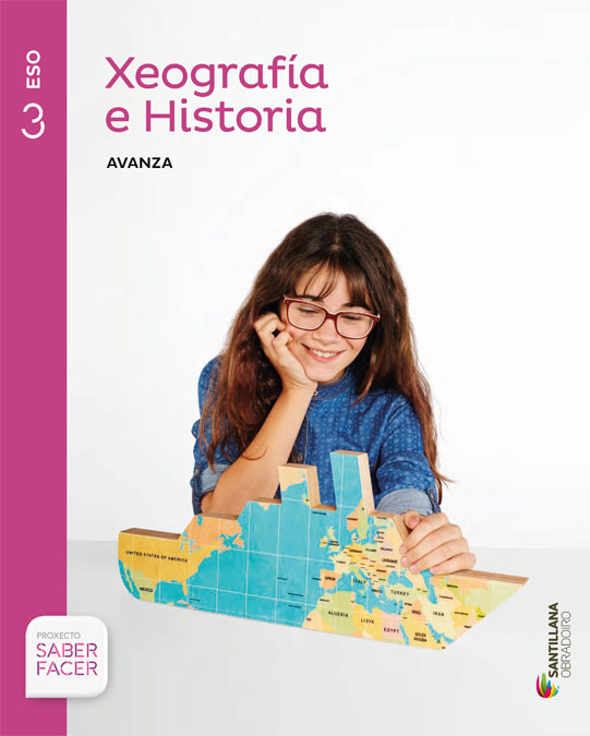 Book cover LDB PLAT Alumno Xeografía e Historia Gall Avanza 3ESO